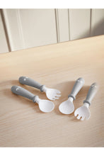 
                        
                          Load image into Gallery viewer, BabyBjörn Baby Spoon &amp; Fork Powder Grey
                        
                      