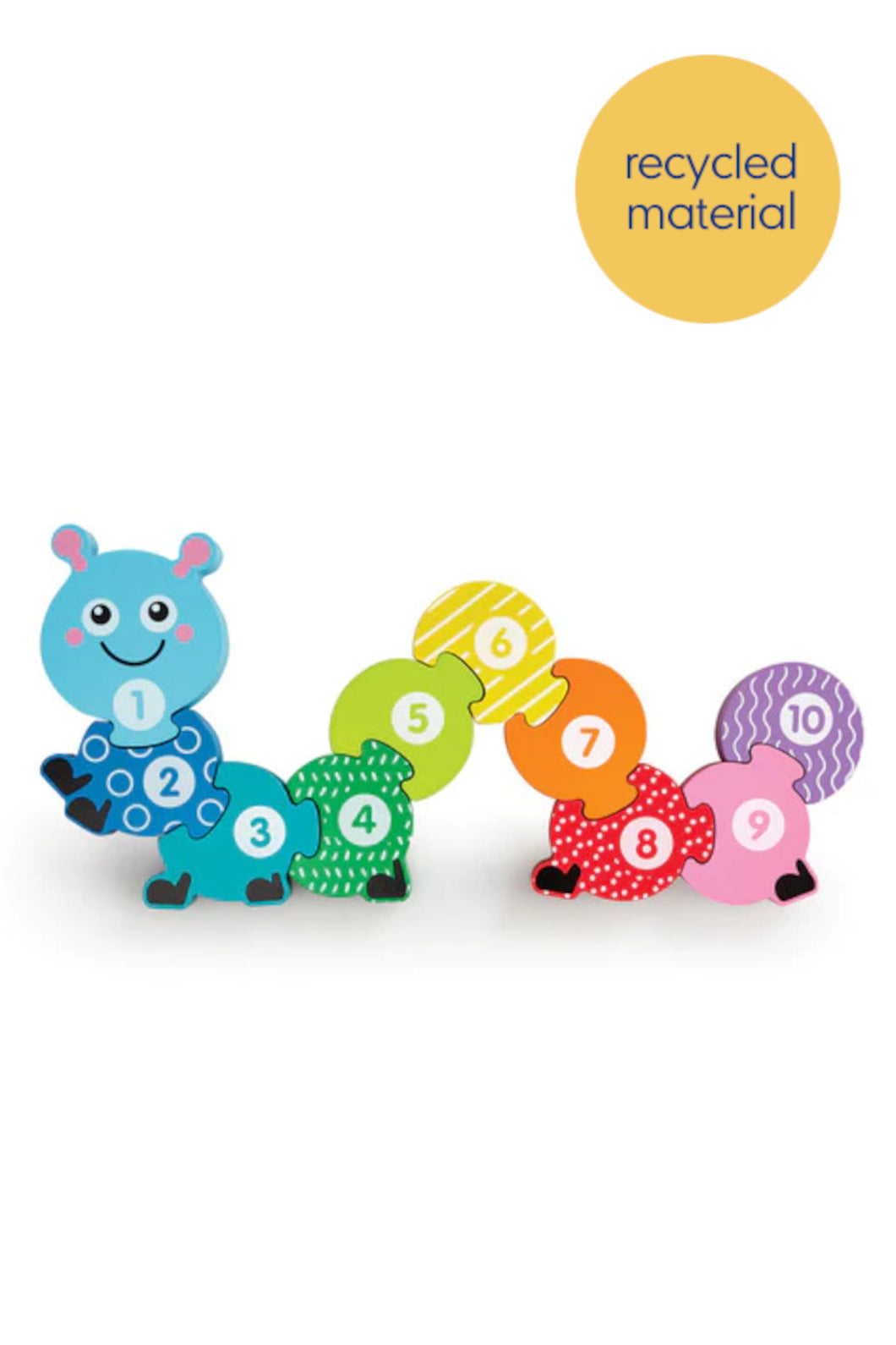 Early Learning Centre 嬰兒玩具 - 木製彩色毛毛蟲拼圖