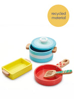 
                        
                          Load image into Gallery viewer, Early Learning Centre Wooden Kitchen Pots and Pans
                        
                      