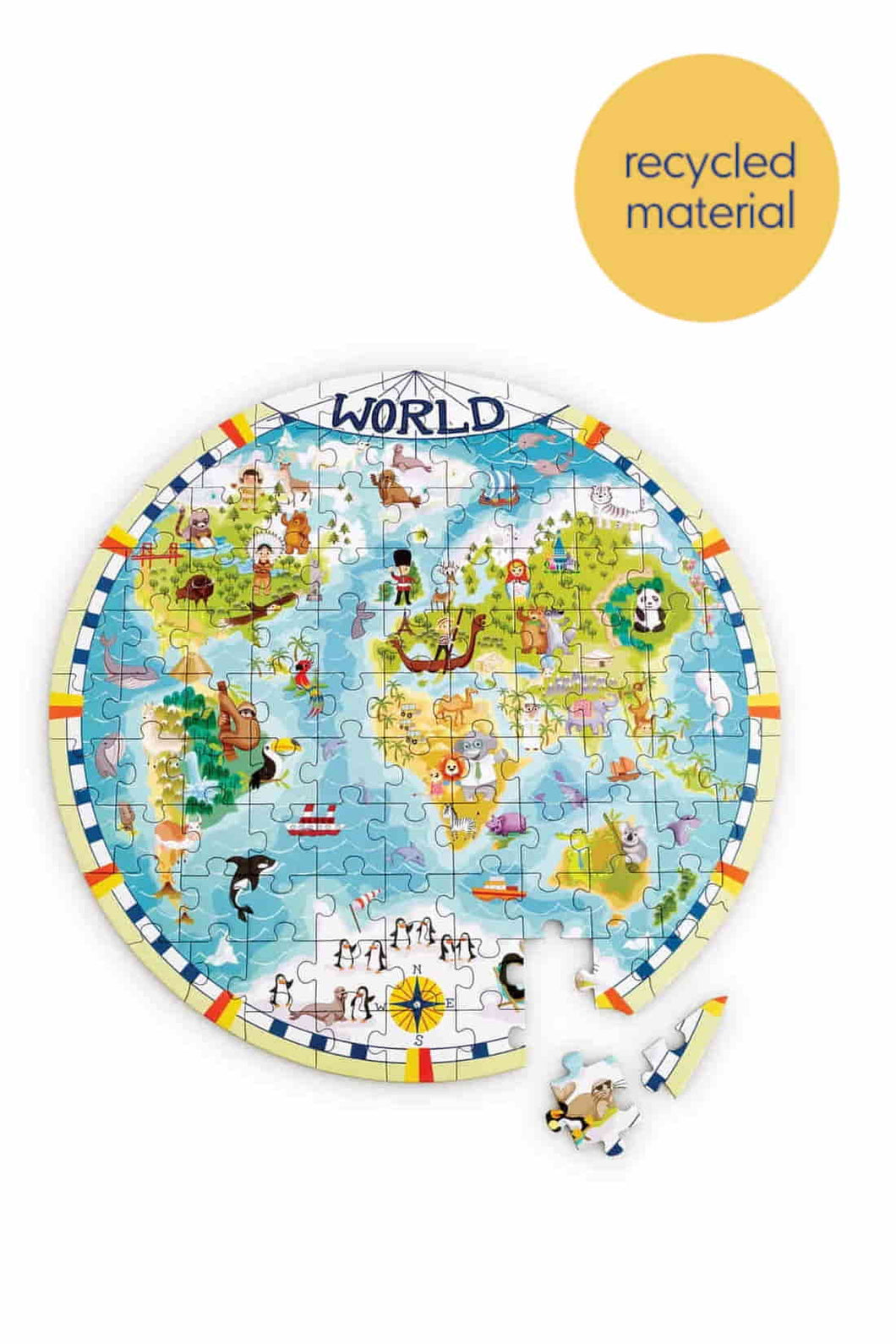Early Learning Centre World Map 100 Piece Jigsaw Puzzle