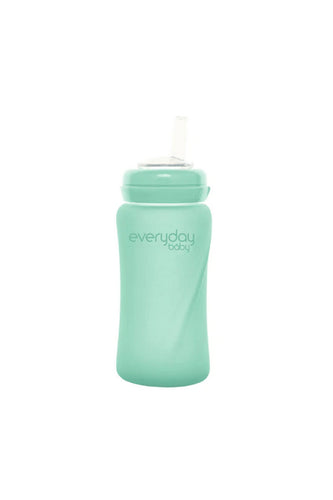 Every Day Baby Glass Straw Bottle Healthy + 240ml Mint Green 1