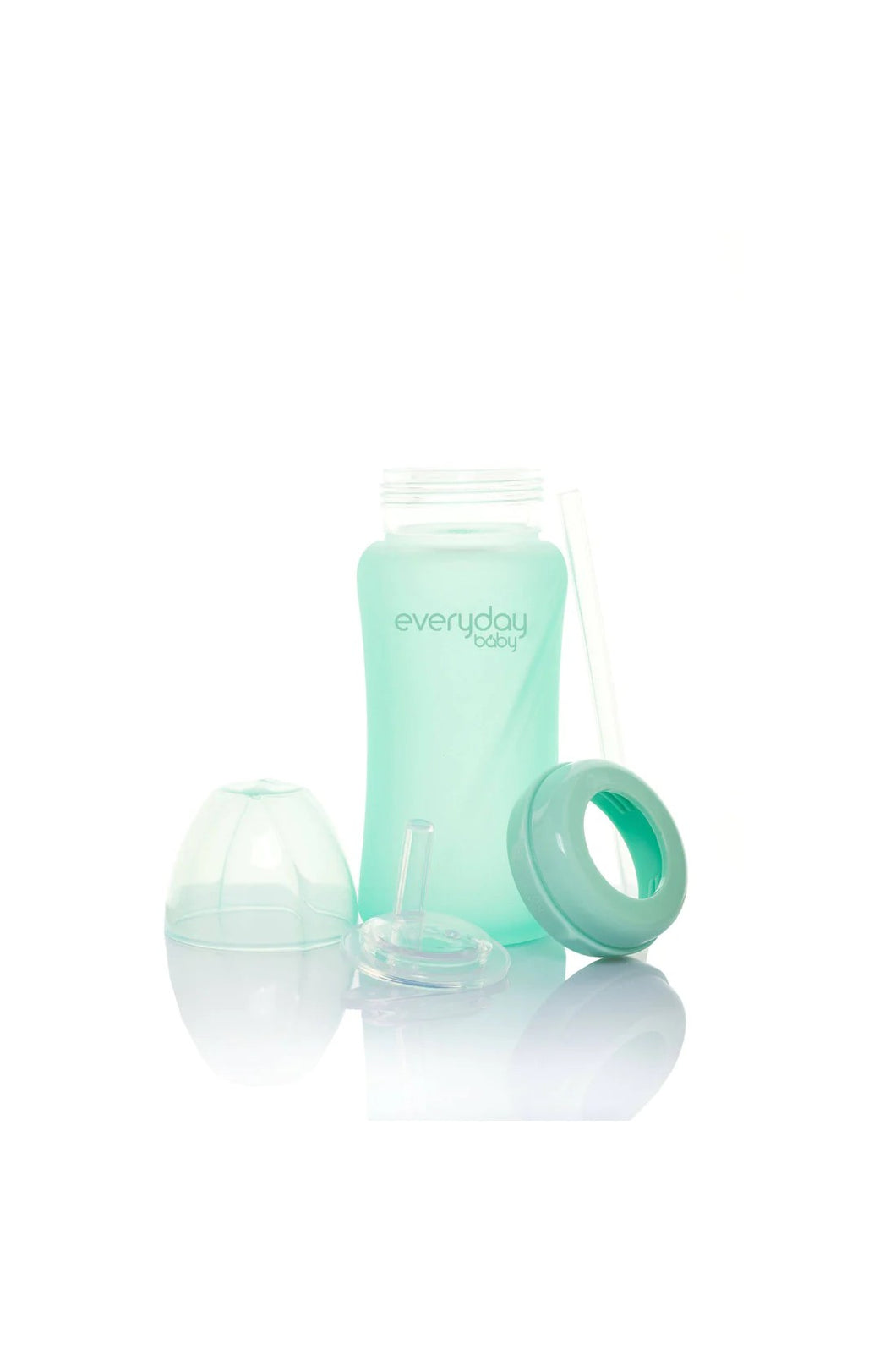 Every Day Baby Glass Straw Bottle Healthy + 240ml Mint Green 3