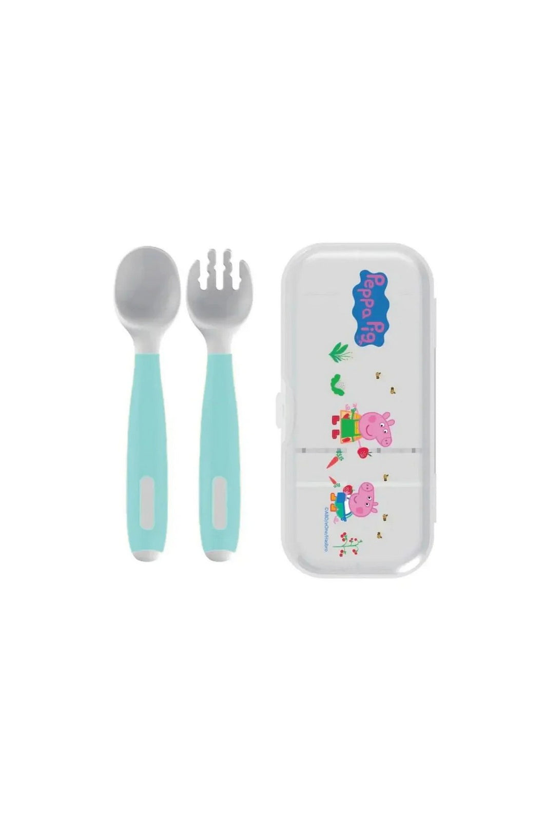 Parents League Peppa Pig Fork & Spoon Green