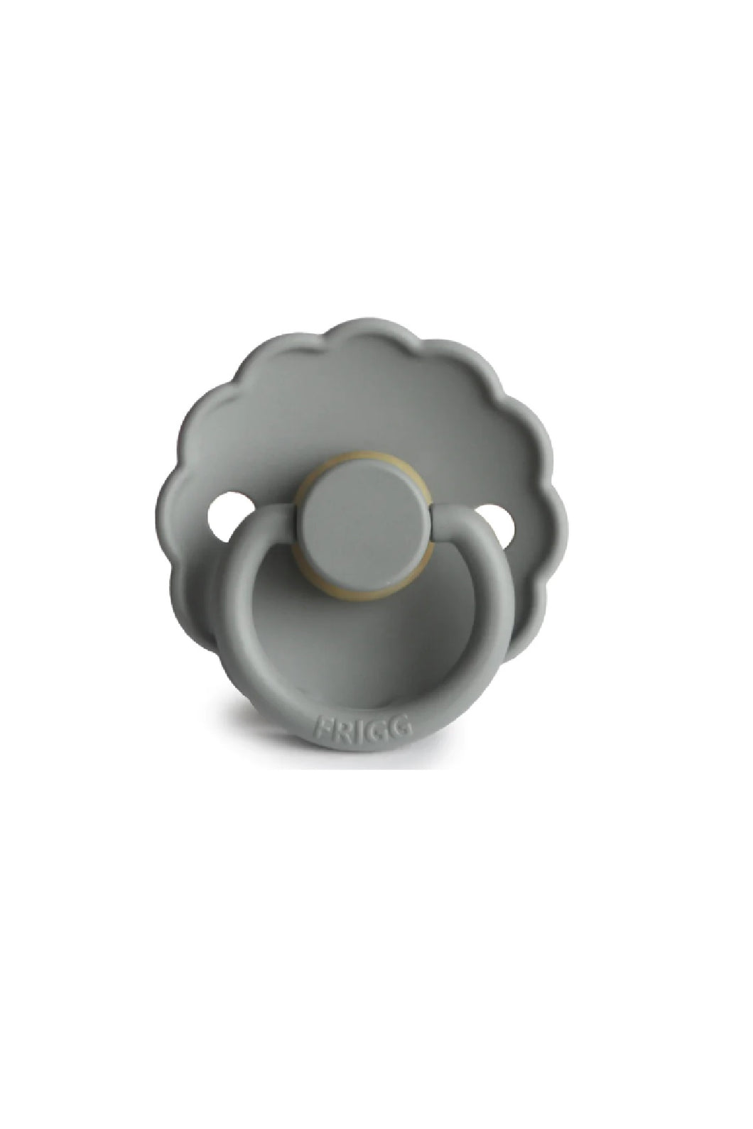 Frigg Daisy Natural Rubber Pacifier - French Gray