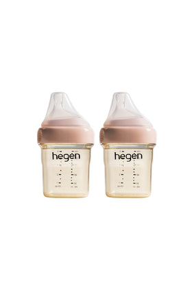 Hegen Pcto™ 150ml/5oz Feeding Bottle PPSU, 2 pack - Pink 1