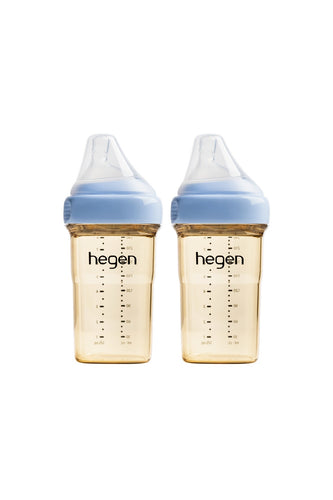 Hegen Pcto™ 240ml/8oz Feeding Bottle PPSU, 2 pack - Blue 1