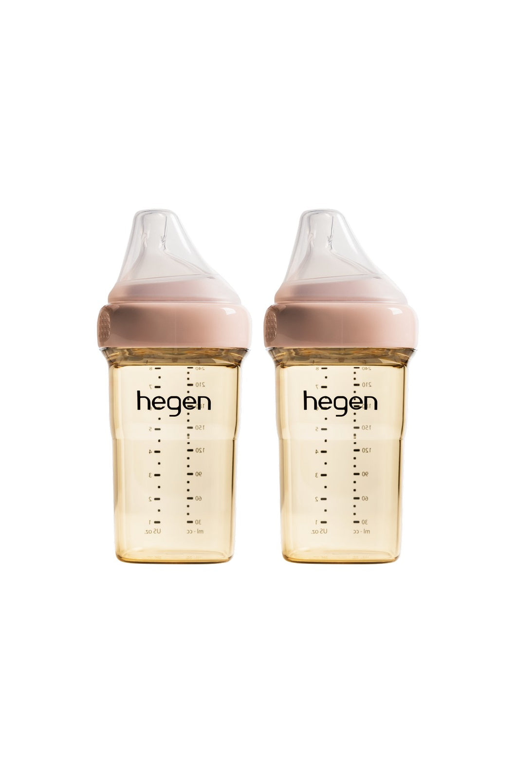 Hegen Pcto™ 240ml/8oz Feeding Bottle PPSU, 2 pack - Pink 1