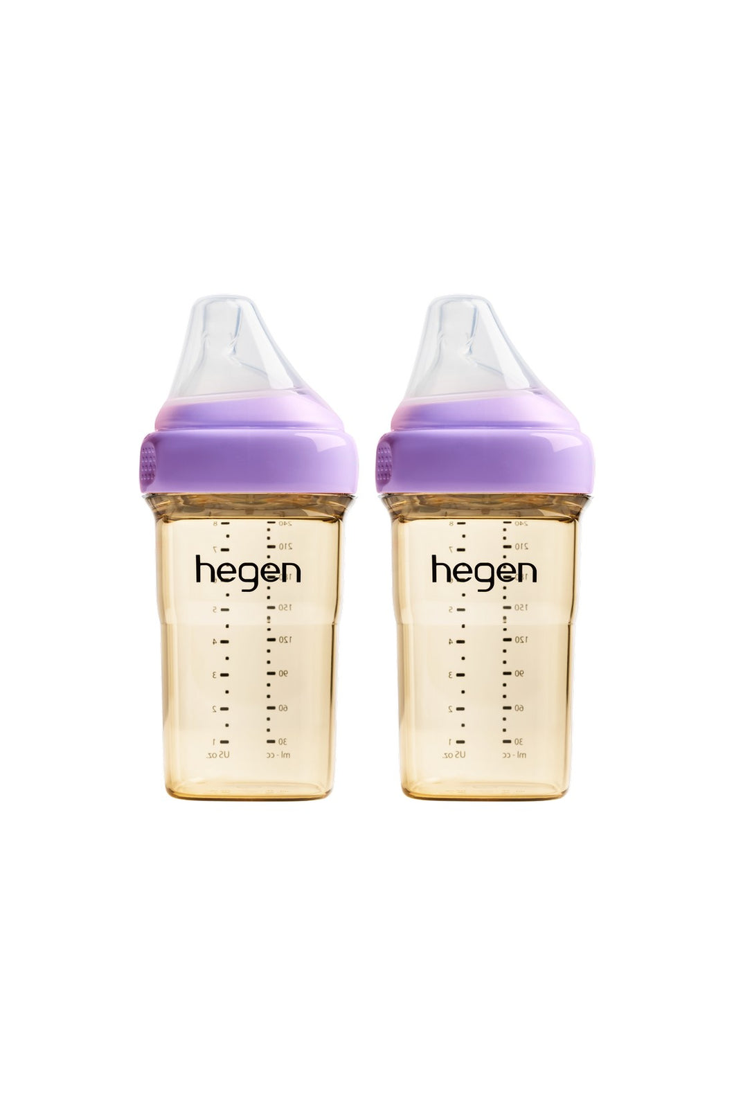 Hegen Pcto™ 240ml/8oz Feeding Bottle PPSU, 2 pack - Purple 1