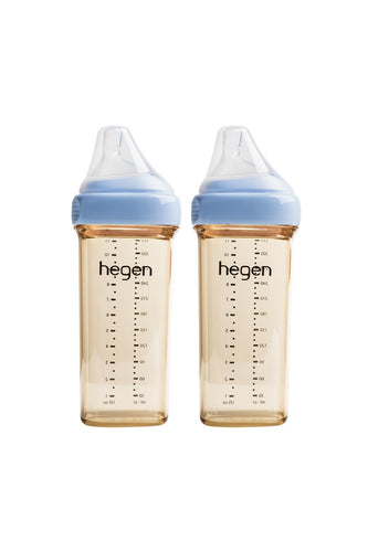 Hegen Pcto™ 330ml/11oz Feeding Bottle PPSU, 2 pack - Blue 1
