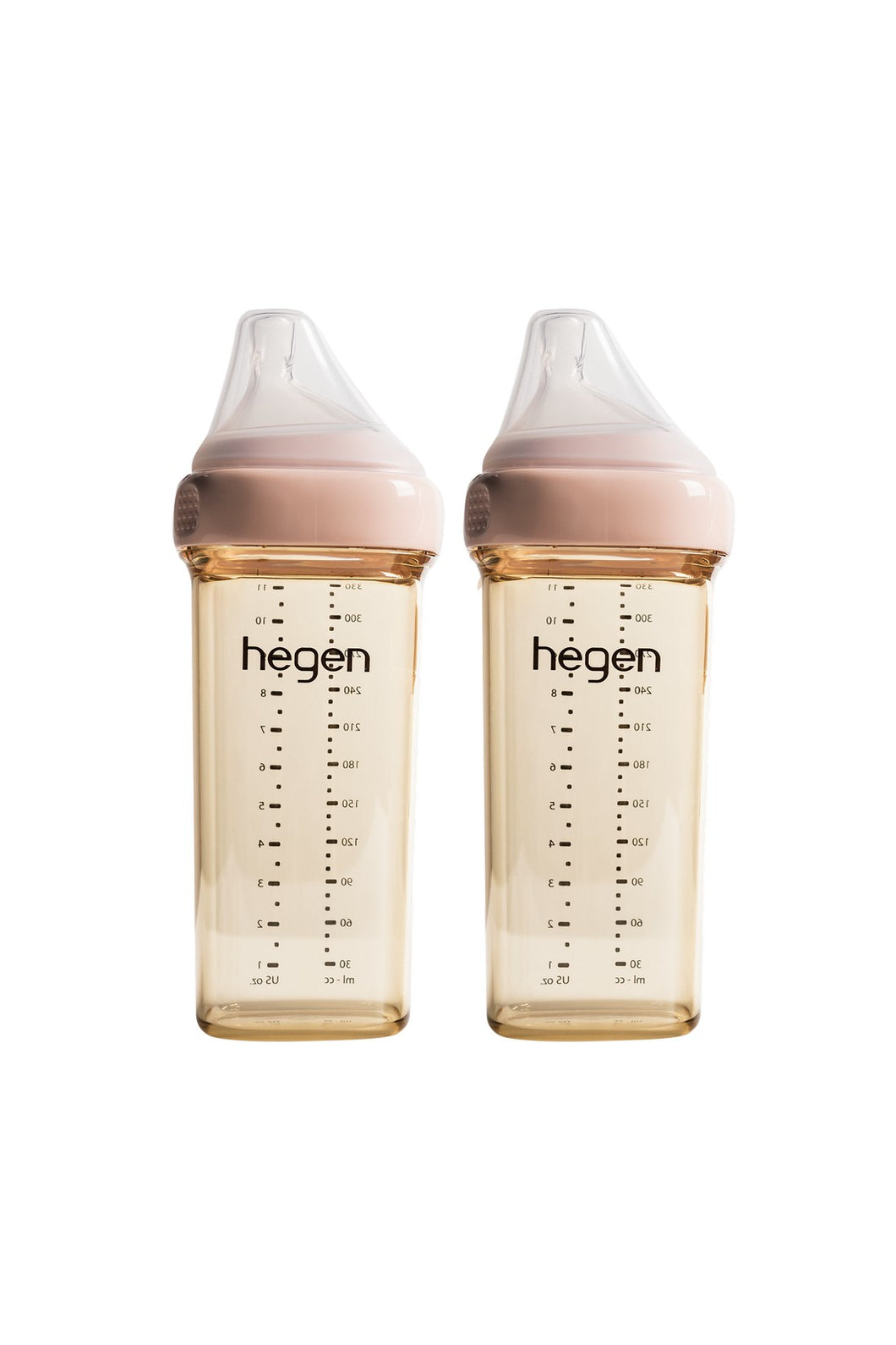Hegen Pcto™ 330ml/11oz Feeding Bottle PPSU, 2 pack - Pink 1