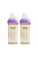 
                        
                          Load image into Gallery viewer, Hegen Pcto™ 330ml/11oz Feeding Bottle PPSU, 2 pack - Purple 1
                        
                      