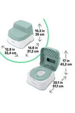 
                        
                          Load image into Gallery viewer, Ingenuity Prepare to Potty 3-in-1 System - Green
                        
                      