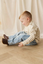 
                        
                          Load image into Gallery viewer, Jamie Kay Malcolm Knitted Jumper - Malcolm Stripe Cloud/Brioche
                        
                      