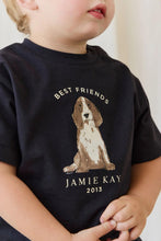 
                        
                          Load image into Gallery viewer, Jamie Kay Organic Cotton Bjorn Tee - Dark Navy Best Friends
                        
                      