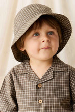 
                        
                          Load image into Gallery viewer, Jamie Kay Organic Cotton Bucket Hat - Coffee Grid
                        
                      