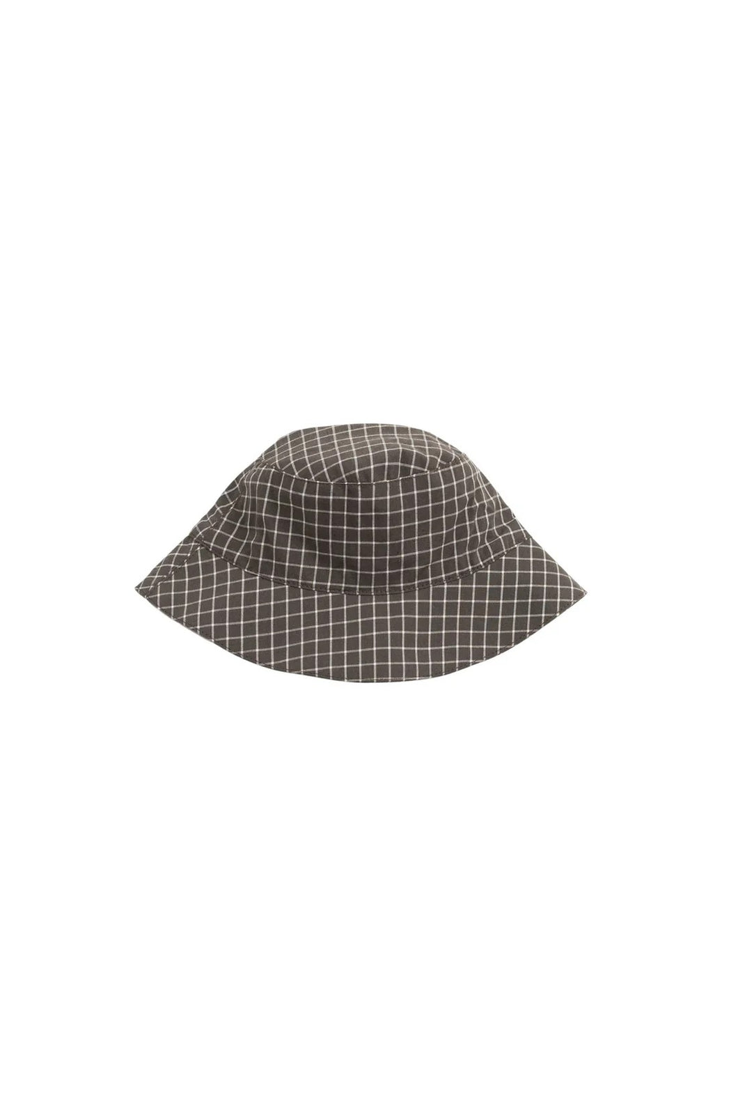 Jamie Kay Organic Cotton Bucket Hat - Coffee Grid