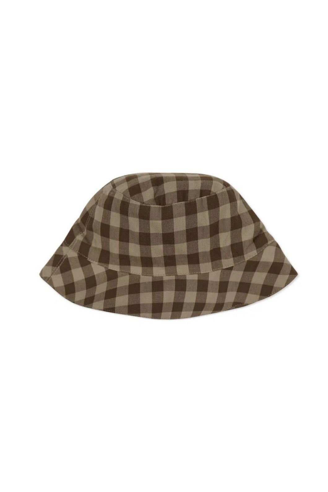 Jamie Kay Organic Cotton Bucket Hat - Gingham Shitake