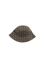 
                        
                          Load image into Gallery viewer, Jamie Kay Organic Cotton Bucket Hat - Variegated Grid Tarmac
                        
                      