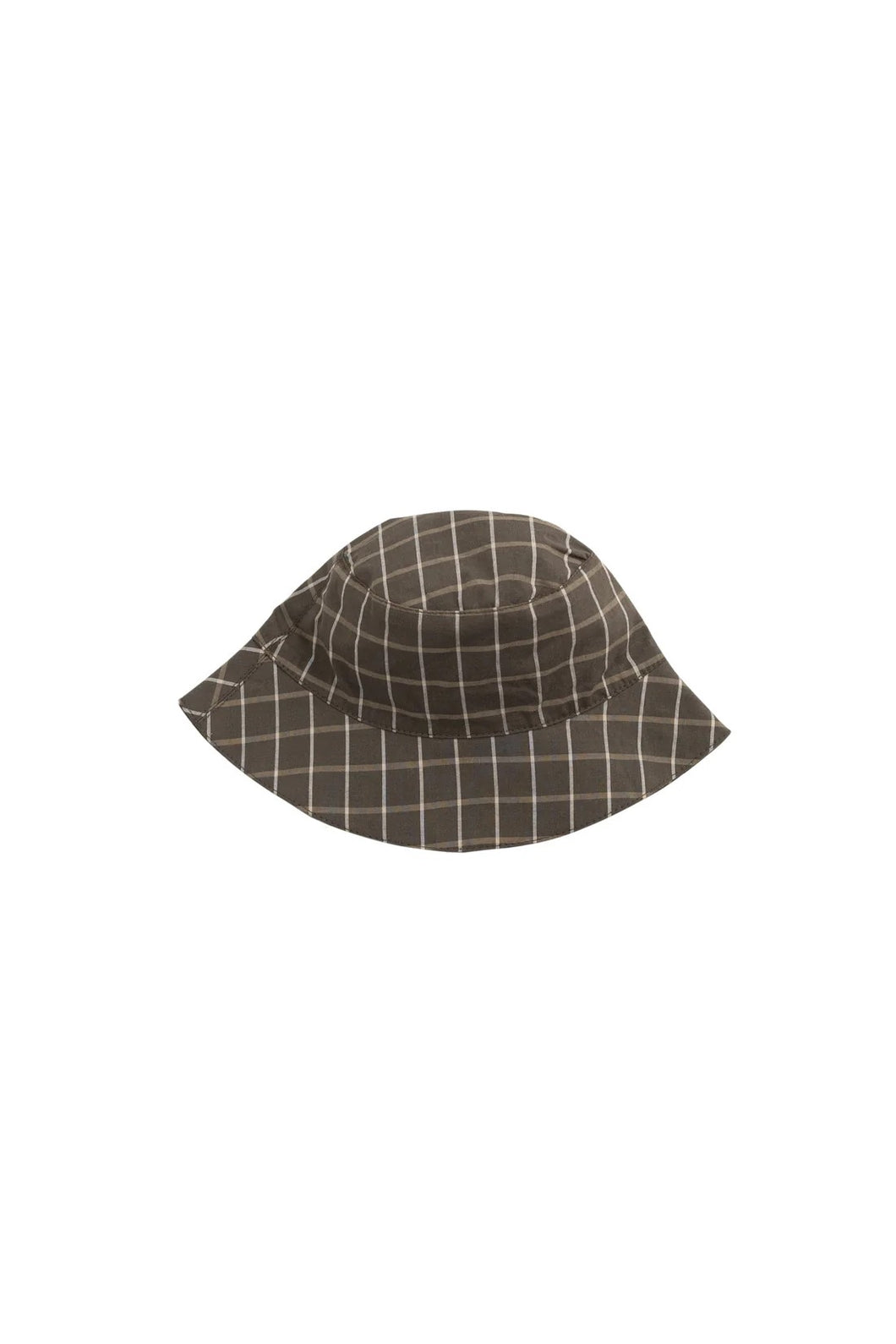 Jamie Kay Organic Cotton Bucket Hat - Variegated Grid Tarmac