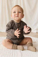 
                        
                          Load image into Gallery viewer, Jamie Kay Organic Cotton Ellis Playsuit - Coffee Grid
                        
                      