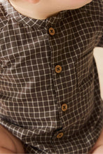 
                        
                          Load image into Gallery viewer, Jamie Kay Organic Cotton Ellis Playsuit - Coffee Grid
                        
                      