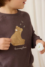 
                        
                          Load image into Gallery viewer, Jamie Kay Organic Cotton Hayes Sweatshirt - Raku Honeybee Bear
                        
                      