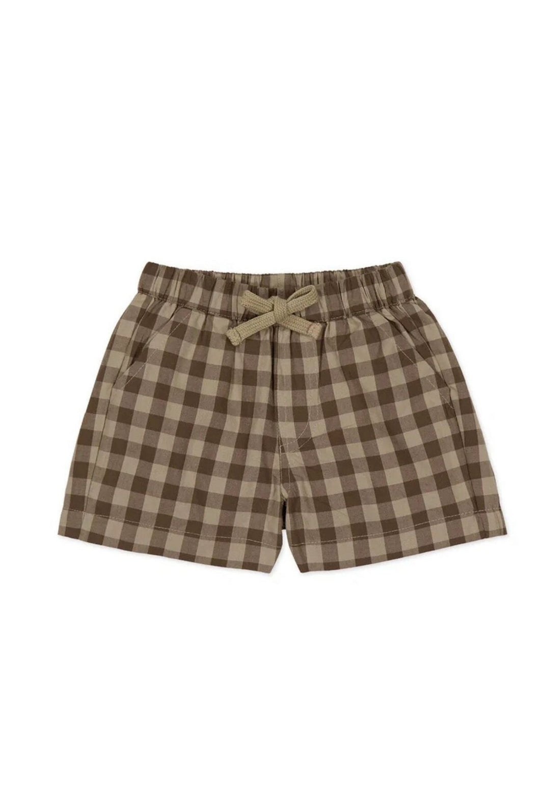 Jamie Kay Organic Cotton Louis Short - Gingham Shitake
