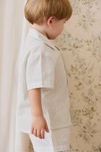 
                        
                          Load image into Gallery viewer, Jamie Kay Organic Cotton Louis Short - Mini Pinstripe Parchment / Dawn
                        
                      