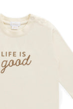 
                        
                          Load image into Gallery viewer, Jamie Kay Organic Cotton Marshall Long Sleeve Top - Cloud Life is Good
                        
                      