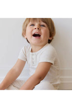 
                        
                          Load image into Gallery viewer, Jamie Kay Organic Cotton Modal Henley Tee - Oatmeal Marle
                        
                      
