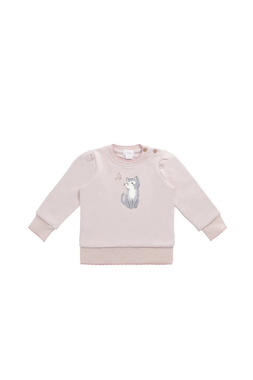 Jamie Kay Organic Cotton Monroe Sweatshirt - Little Moon Soft Misty Rose