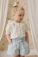 Jamie Kay Organic Cotton Muslin Alora Top - Molly Blue - mothercare hong kong