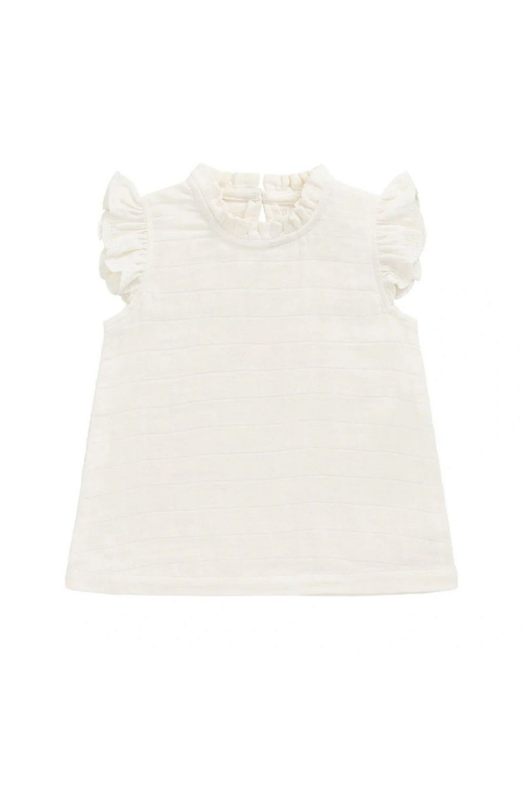 Jamie Kay Organic Cotton Muslin Edithtop - Parchment