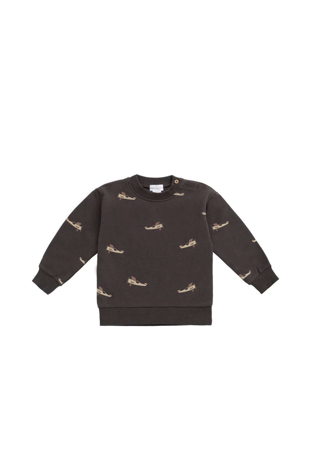 Jamie Kay Organic Cotton Peyton Sweatshirt - Pilot Planes Bistre