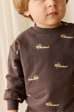 
                        
                          Load image into Gallery viewer, Jamie Kay Organic Cotton Peyton Sweatshirt - Pilot Planes Bistre
                        
                      