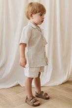 
                        
                          Load image into Gallery viewer, Jamie Kay Organic Cotton Silas Shirt - Mini Pinstripe Parchment / Dawn
                        
                      