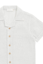 
                        
                          Load image into Gallery viewer, Jamie Kay Organic Cotton Silas Shirt - Mini Pinstripe Parchment / Dawn
                        
                      