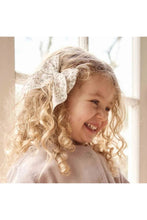 
                        
                          Load image into Gallery viewer, Jamie Kay Organic Cotton Voile Bow - Fifi Violet
                        
                      