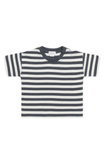 
                        
                          Load image into Gallery viewer, Jamie Kay Organic Cotton Waffle Leith Tee - Oliver Stripe Atlantic/Cloud
                        
                      
