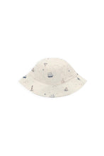
                        
                          Load image into Gallery viewer, Jamie Kay Organic Cotton Woven Bucket Hat - Sailing Day
                        
                      