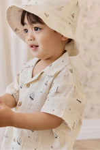 
                        
                          Load image into Gallery viewer, Jamie Kay Organic Cotton Woven Bucket Hat - Sailing Day
                        
                      