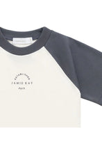 
                        
                          Load image into Gallery viewer, Jamie Kay Pima Cotton Dax Tee - Tofu/Atlantic Jk Established
                        
                      