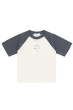 
                        
                          Load image into Gallery viewer, Jamie Kay Pima Cotton Dax Tee - Tofu/Atlantic Jk Established
                        
                      