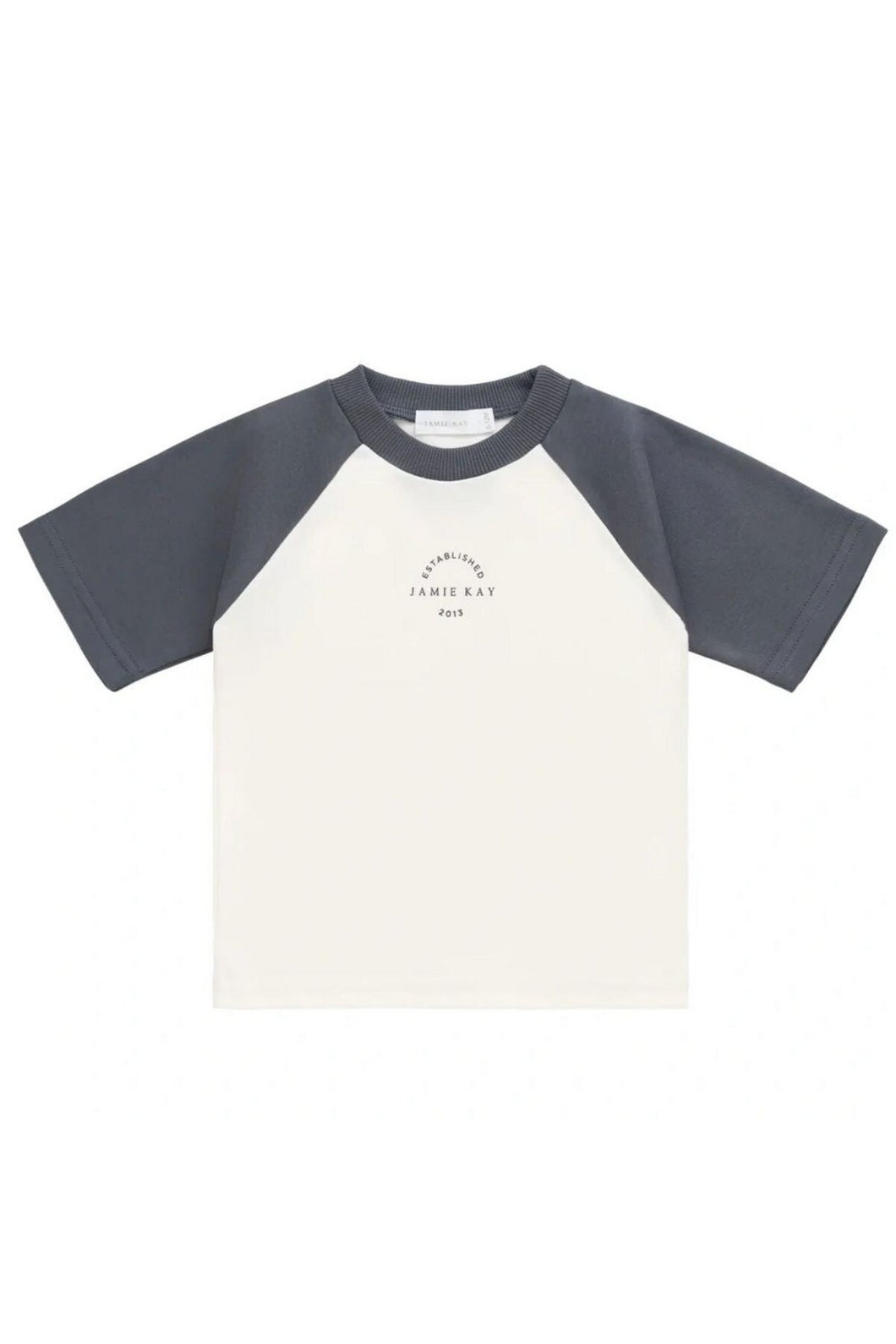Jamie Kay Pima Cotton Dax Tee - Tofu/Atlantic Jk Established