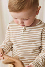 
                        
                          Load image into Gallery viewer, Jamie Kay Pima Cotton Shae Top - Slim Stripe Brioche/Cloud
                        
                      