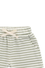 
                        
                          Load image into Gallery viewer, Jamie Kay Pima Cotton Wesley Short - Narrow Stripe Lichen / Cloud
                        
                      