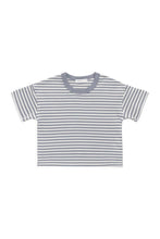 
                        
                          Load image into Gallery viewer, Jamie Kay Pima Cotton Wesley Tee - Narrow Stripe Dawn / Cloud
                        
                      