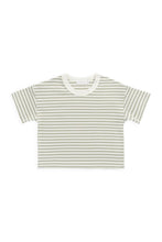 
                        
                          Load image into Gallery viewer, Jamie Kay Pima Cotton Wesley Tee - Narrow Stripe Lichen / Cloud
                        
                      
