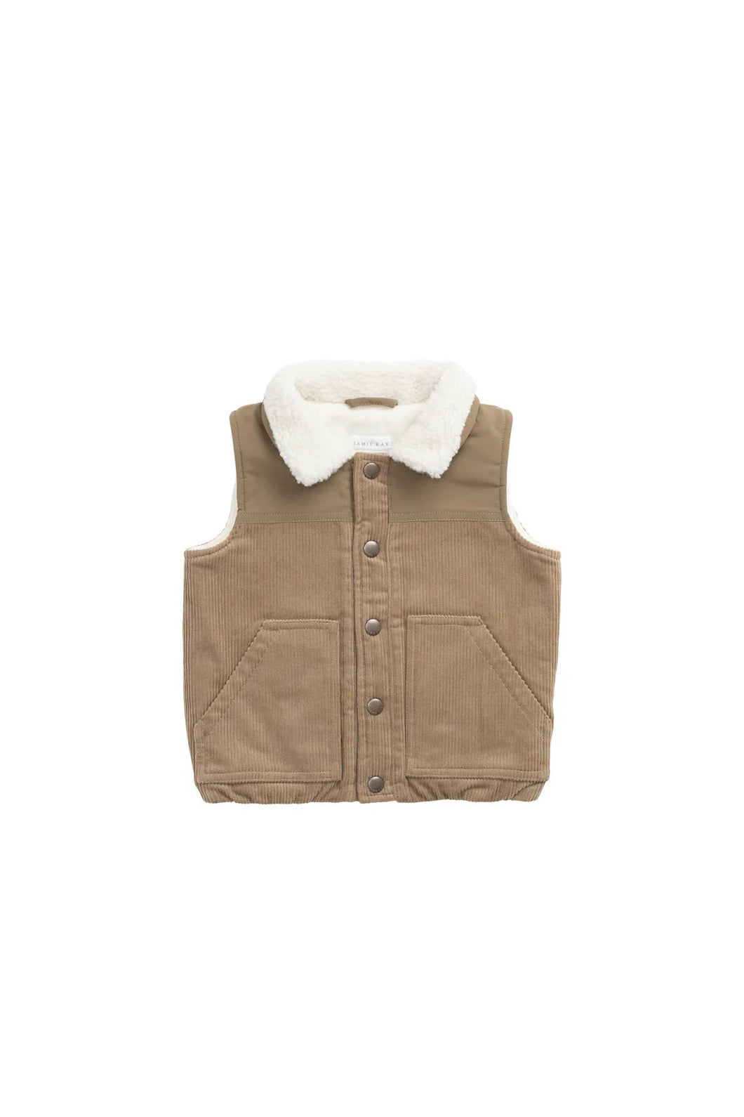 Jamie Kay Spencer Vest - Brioche/Pecan