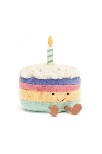 Jellycat Amuseable Rainbow Birthday Cake 1